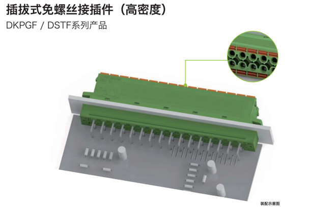插拔式免螺丝接插件（高密度)DKPGF/DSTF系列产品